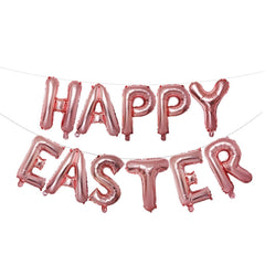 16 inch Large Happy Easter  Foil Balloon Set Banner Bunting Party Decoration