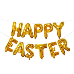 16 inch Large Happy Easter  Foil Balloon Set Banner Bunting Party Decoration